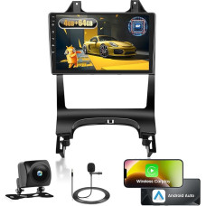 4+64G Android automobilinis radijas Peugeot 3008 2009 2010 2011 2011 2012 2013 2014 2015 su belaidžiu automobiliniu ir Android automobiliu, 9 colių IPS jutiklinio ekrano radijas su Bluetooth 5.0/GPS/ galinio vaizdo kamera/FM/WiFi