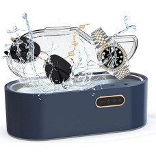 Ultragarsinis stiklinių valytuvas, 24 W stiklinių valymo įrenginys, 4 režimų ultragarsinis valytuvas, 45 kHz ultragarsinis valymo įrenginys, stiklinės, 450 ml, ultragarsinė vonia Ultragarsinis stiklinių valymo įrenginys,