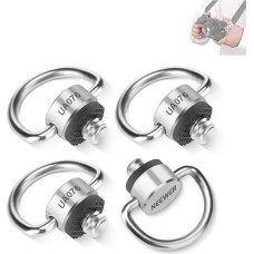 Intenso NEEWER D žiedo varžtų rinkinys (4 pakuotės), nerūdijančio plieno tvirtinimo varžtai su 1/4 colio sriegiu, pakaitalas peties dirželiui, rankos dirželiui, nešiojimo rankenai, DSLR fotoaparato narveliui, UA076