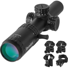 Paike Tactical Optical 1-5x24 rifle scope 30 mm Wide view Red Green Illuminated hunting scope