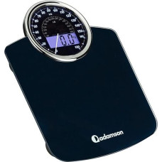 Adamson Hybrid 2-in-1 Digital & Analogue Body Scales up to 180 kg + Thick Tempered Glass + Extra Large Display + Easy to Read Digital Bathroom Scales