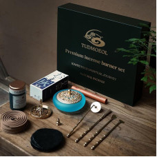 TUDMOEOL spalvotų stiklinių smilkalų lazdelių rinkinys 16 vienetų smilkalų lazdelių rinkinys su 100 % natūralių miltelių, baltų pelenų, degiklių ir kt., idealiai tinka jogai ir meditacijai, įskaitant elegantišką