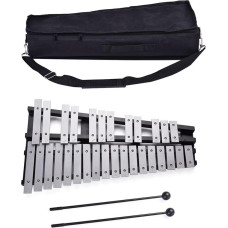 Sulankstomas Glockenspiel Ksilofonas Taruor 30 tonų Medinis rėmas Aliuminio strypai Švietimo perkusijos muzikos instrumentas Dovana su nešiojimo maišeliu