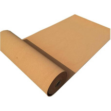 Selbstklebende Korkplatte auf Rolle für Heimwerkerarbeiten und Wanddekorationen. Rahmenlose, braune Korktafelrolle, leicht zu schneiden für Pinnwände, natürliches Korkmaterial, 1,22 x 7,38 m