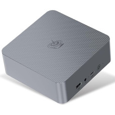 Beelink EQR6 Mini PC, AMD Ryzen 5 6600U (6C/12T up to 4.5Ghz), 24GB LPDDR5 RAM 1TB PCIe4.0 SSD Mini Computer, WiFi6, BT5.2, Dual HDMI, Dual 1000M LAN, USB3, Type-C