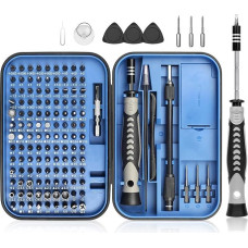 Precision Screwdriver Set, 130 in 1 Screwdriver Set with 120 Screwdriver Bits, Repair Tool Set, Magnetic Screwdriver Set for Repairing Computers (Blue)
