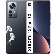 Xiaomi 12 Pro Smartphone + Headphones, 12 + 256 GB Mobile Phone without Contract, 6.73 Inch 120 Hz AMOLED Display, Snapdragon 8 Gen 1, 50 MP Triple Camera, 4600 mAh, 120 W Xiaomi HyperCharge, Grey