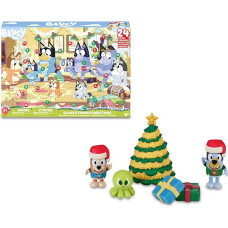 Bluey - Advent Calendar with 24 Pieces, Includes Figures from the Series and Accessories, for Boys and Girls from 3 Years, Famous (BLY54000)