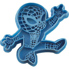 Cuticuter Spiderman Chibi Superhero Cookie Cutter, Blue, 8 x 7 x 1.5 cm