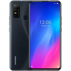 Smartphone without contract, Doogee N30 mobile phone (4 GB + 128 GB), Android 10, 6.55 inch HD+ perforated screen, dual SIM + dedicated SD card 256 GB, 4500 mAh battery, 16 MP AI, GPS