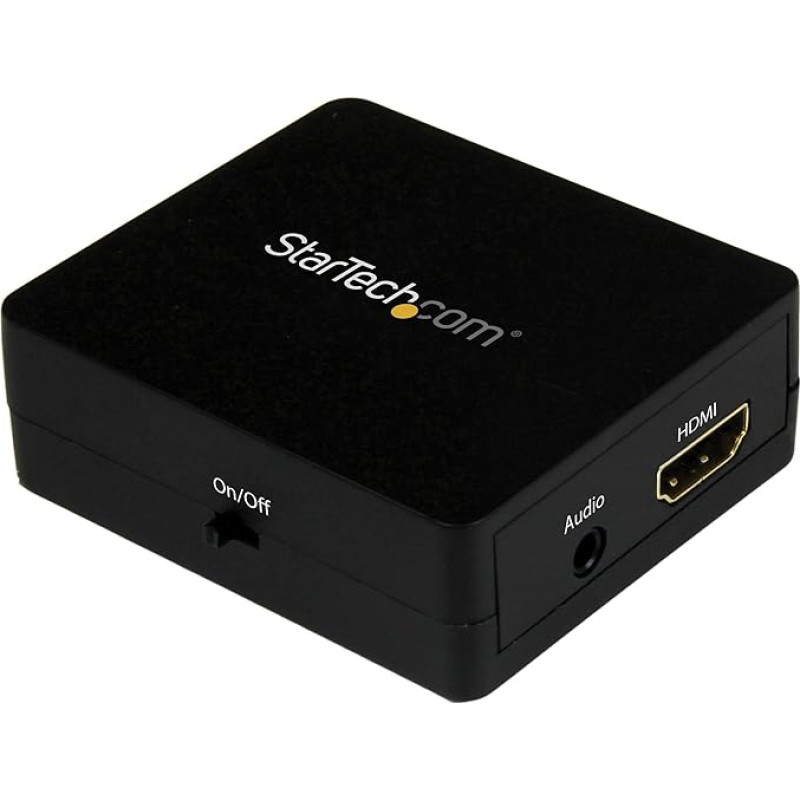 StarTech.com HDMI Audio Extractor - HDMI to 3.5 mm Audio Converter - 2.1 Stereo Audio - 1080p