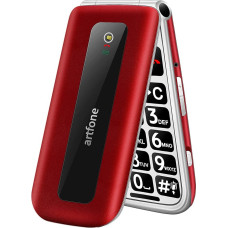 artfone Senior Mobile Phone without Contract, 2G GSM Folding Mobile Phone with Large Buttons, Pensioner Mobile Phone for Seniors with SOS Emergency Call Button, Mobile Phone 2.4 Inch Colour Display,