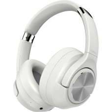 FORALL Bluetooth Headphones, Over Ear with Hybrid Noise Cancelling Headphones, Multi-Mode Noise Cancellation, 60 Playtime, Hi-Res Audio U35 Wireless Headphones (White)