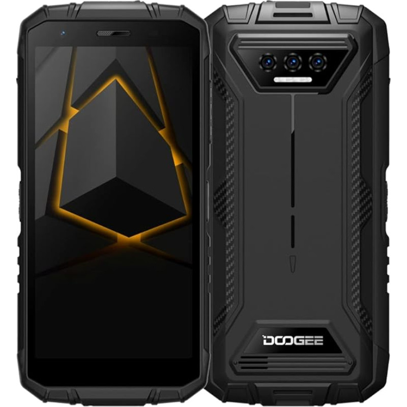 DOOGEE Android 12 Outdoor Mobile Phone Without Contract S41, Ouad Core 3GB + 16GB (1TB Expandable), 6300mAh Battery, 8MP Triple Camera, IP68 IP69K Shockproof Smartphone Dual SIM, 5.5 Inch HD+, GPS