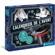 CLEMENTONI Advent Calendar Magic & Illusions Days: 24 Different Rounds - Includes Illustrated Manual - Educational Games for Children from 7 Years, 52855, Multi-Coloured