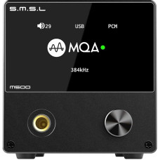 S.M.S.L M500 DAC Headphone Amplifier Supports MQA Decoding ES9038PRO D/A Chip USB Uses XMOS XU-216 with Remote Control (Black)