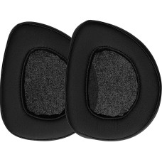 kwmobile 2 x Ear Pads Compatible with ASUS ROG Delta S Pads, Faux Leather Headphones for Over Ear Headphones