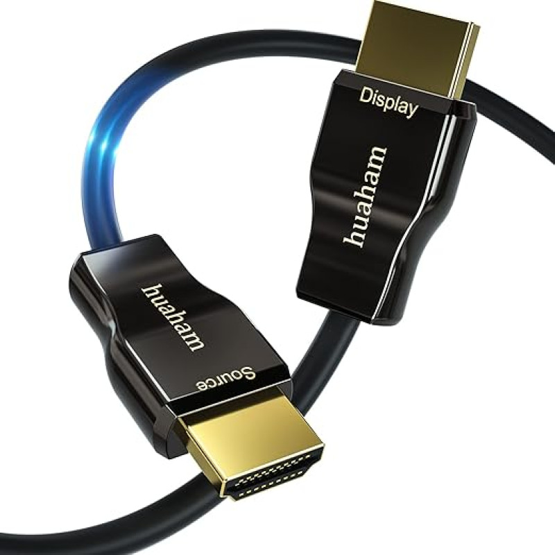 8K Fibre Optic HDMI Cable, CL3 Rated 8K HDMI Cable Ultra High Speed 48 Gbps, Support 8K60Hz, 4K120Hz, Dynamic HDR 10, eARC Compatible with PS5 PS4 Xbox Apple TV LG Samsung (8K-10m/33ft)