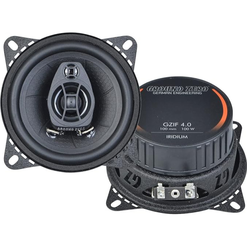 Ground Zero GZIF 4.0-10 cm 2-Way Speaker with 100 Watt (RMS: 60 Watt)