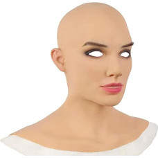 BBABBT Female Realistic Silicone Crossdresser Mask Cosplay Drag Queen Halloween Costume Halloween Party Cosplay Party Costume Props