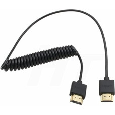 HangTon HDMI 8K 4K 60fps Cable Coiled 50 cm for Sony A9 Canon C500 Panasonic GH5 Nikon Camera Atomos Ninja V SmallHD Blackmagic Monitor Type A HDMI 2.1 Thin Flexible