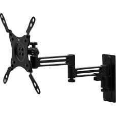 SOTECH TV Wall Mount WH-03-43 2-Arm with Cable Management, Swivel, Rotatable, Tilting TV Mount for 13-43 Inch Screen Diagonal, Load Capacity up to 15 kg, VESA Compatible