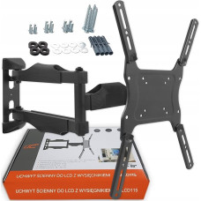 LTC LCD115 TV Bracket with Angle Adjustment up to 15° Universal for All TVs from 26 Inches to 60 Inches and Larger up to 30 kg, Black