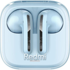 Xiaomi Redmi Buds 6 Active – In-Ear Kopfhörer, Bluetooth 5.4, bis zu 30 Stunden Akkulaufzeit, 14.2mm dynamischer Treiber, IPX4 Wasserschutz, Telefonat Rauschunterdrückung, Transparent Blau