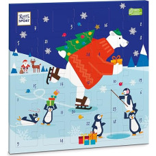 Ritter Sport Square Advent Calendar, 347 g, Colourful Christmas Calendar with 24 Chocolate Pieces in 8 Delicious Varieties, Sweetens (Children) Waiting for Christmas