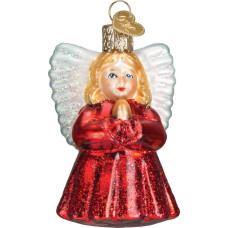 Old World Christmas Angel Collection Glass Blown Ornaments for Christmas Tree Baby Angel, 3 In H X In W X In D