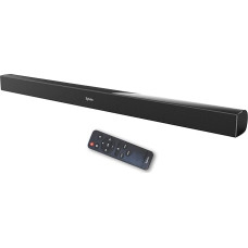 SYLVOX Waterproof Soundbar Remote Control, 4 Equalizer Settings, 2.0 Channel Outdoor Soundbar, 120W, Designed for Outdoor TV and Wall Mounting, 4 Built-in Digital Signal Processors.