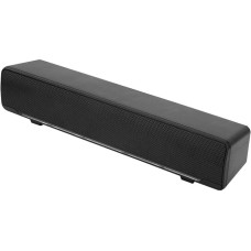 Yosoo Health Gear PC SoundBar Speaker, USB Wired Computer Speaker with 3.5 mm Aux, Portable Stereo Soundbar Subwoofer for TV, PC, Laptop, Desktop, Mobile Phones, Tablets (Black)