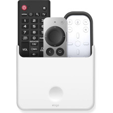 elago Universal Remote Holder Mount Compatible with Apple TV Remote Control and All Other Remote Controls (Large, White)