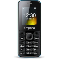 Emporia MD212 - Mobile Phone for Seniors High Volume Dual SIM 1.8 Inch Colour Display Bluetooth HSP Camera Bluetooth Black/Blue (Italy)