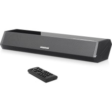 AIYIMA S03 Bluetooth 5.0 Soundbar Speaker HiFi Stereo 25Wx2 for TV Home Cinema (Input OPT/AUX/USB/HDMI/BT)