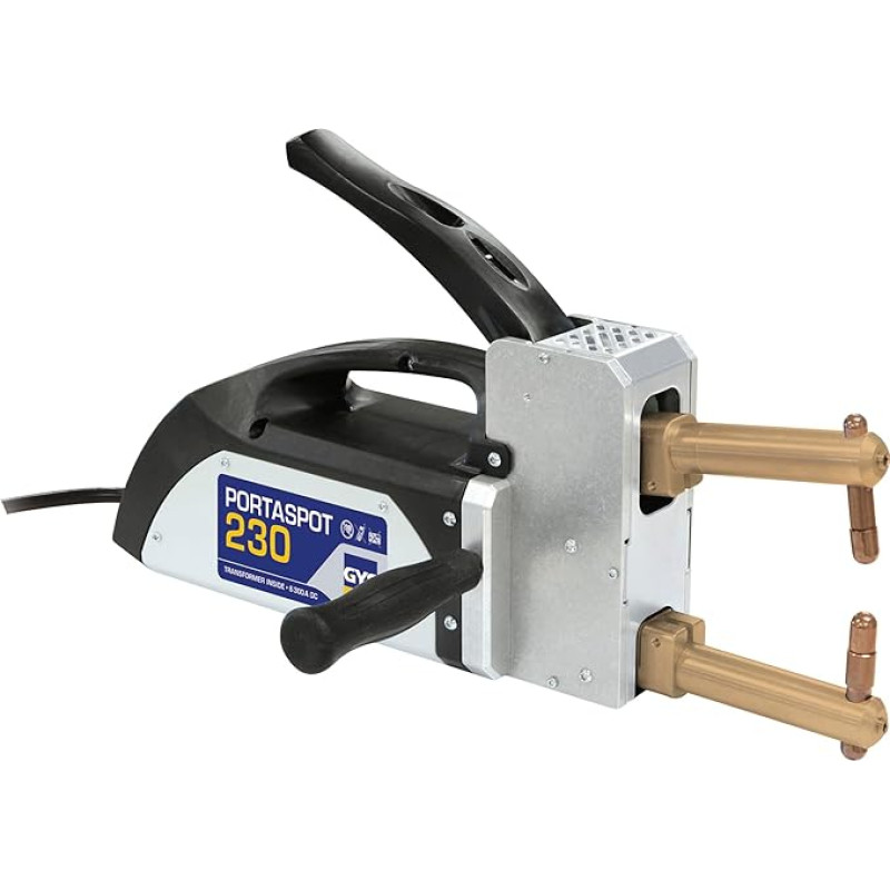 GYS PORTASPOT 230 MIG Spot Welder Welding Heavy Duty Professional full Digital Microprocessor Controlled Handheld Stapler Design Metal Vehicle Weld with Variable Digital Controls 022256-GYS