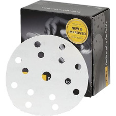 Mirka Basecut Sanding Discs 150 mm P500 Pack of 100 (2261109951) Grip 15 Holes