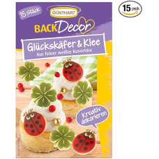 Günthart BackDecor Lucky Beetle & Clover Leaves Fine White Envelope