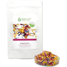 Edible Flowers 25 g Scented Colourful Flower Mix | Rose Petals Marigold Blossoms Cornflower Blossoms | Colourful Flower Mix Edible Blossom Mix
