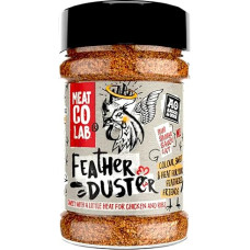 Angus & Oink Feather Duster Chicken BBQ Rub Apelsinų, pipirų, aitriųjų paprikų ir citrinų pipirų prieskoniai, puikiai tinka vištienai, be glitimo, tinka veganams, 200 g