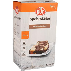 RUF Food starch, corn starch for binding sauces, soups and creams or for loosening cakes, pies and cookies, storage pack, gluten-free, 1 x 1000 g