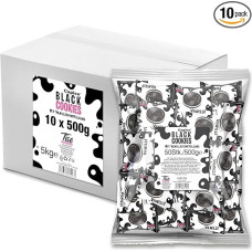 Capico Black Cookies with Vanilla Cream Filling Box (10 x 50 Pieces) 5 kg