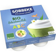 Söbbeke ABC Organic Pasture Milk Yoghurt Mild Multipack (6 x 500 g)