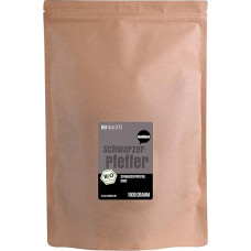 Wohltuer Organic Pepper, Black, 1000 g, Aromatic Black Peppercorns for the Pepper Mill, Organic Quality from Sri Lanka