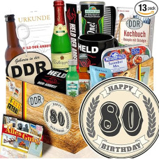 Gift for 80th – 80th Birthday Gifts Man – Men's Set DDR