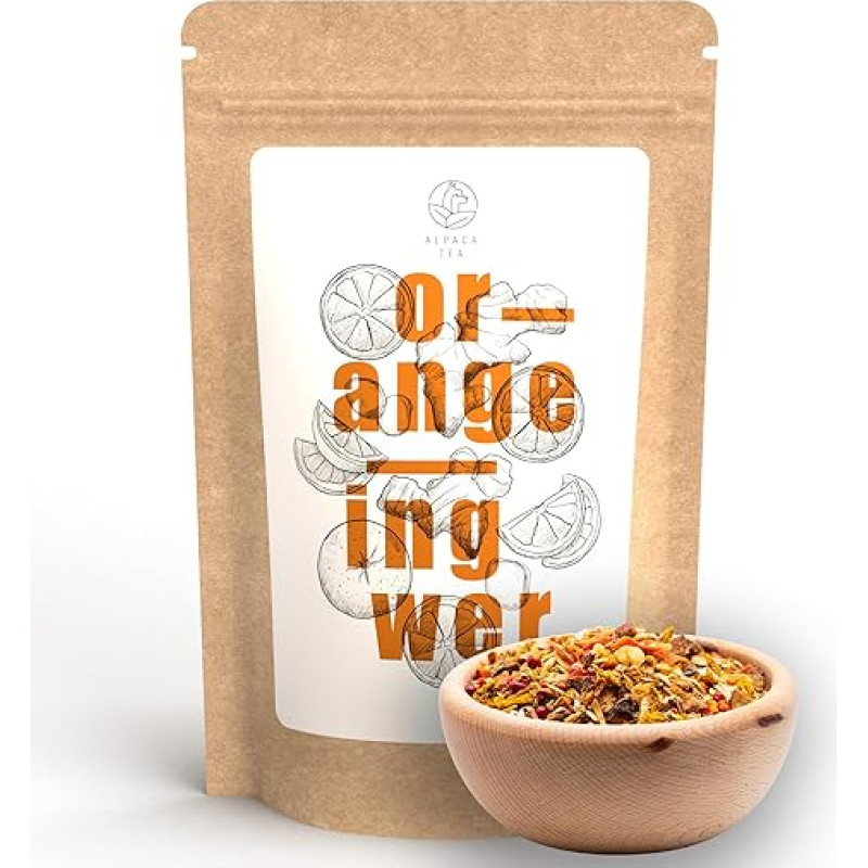 Alpaca Tea Loose Fruit Tea Blend with Orange (Orange Ginger, 500 g)