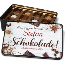 Chocolate Box with 12 Confectionery Chocolates Personalised 