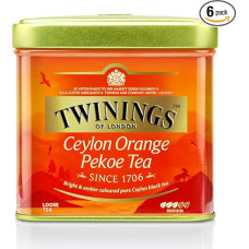 Twinings Ceylon Orange Pekoe Loose Tea Tin 100 g Black Tea The Refreshing Aroma Characterises This Tea Black Tea Pack of 6 (6 x 100 g)