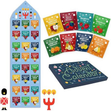 ACORUS Advento kalendoriaus arbatos rinkinys Dovanų dėžutė 8 kalėdiniai skoniai 24 arbatos maišeliai, skirti kalėdiniam laiko skaičiavimui - dovanų idėja šventiniam žiemos laikotarpiui