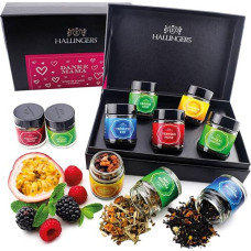 Hallingers Danke Mama - Mother's Day Gift 5 Varieties Tea Gift Set with Box Vegan for Mother's Day for Mum Mother Grandma (Set) - Easter Gifts Easter Basket Easter Eggs & Easter Decoration | Recovery